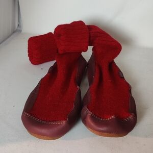NEW Acorn Slipper Socks Red Mens 9-10 Women's 11-12